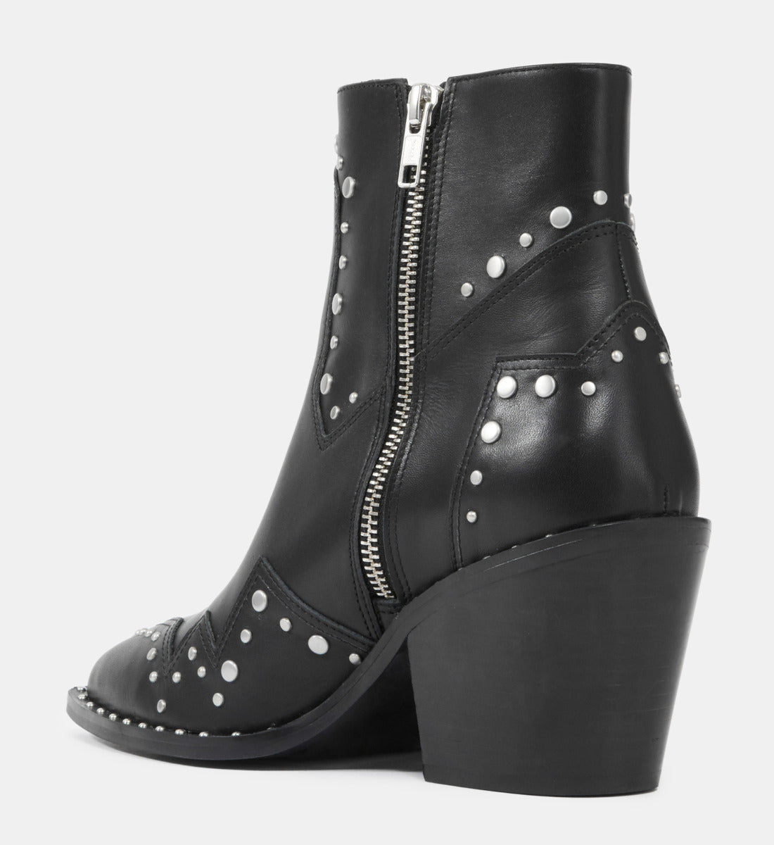 Heeled Leather Boots | Women | Black