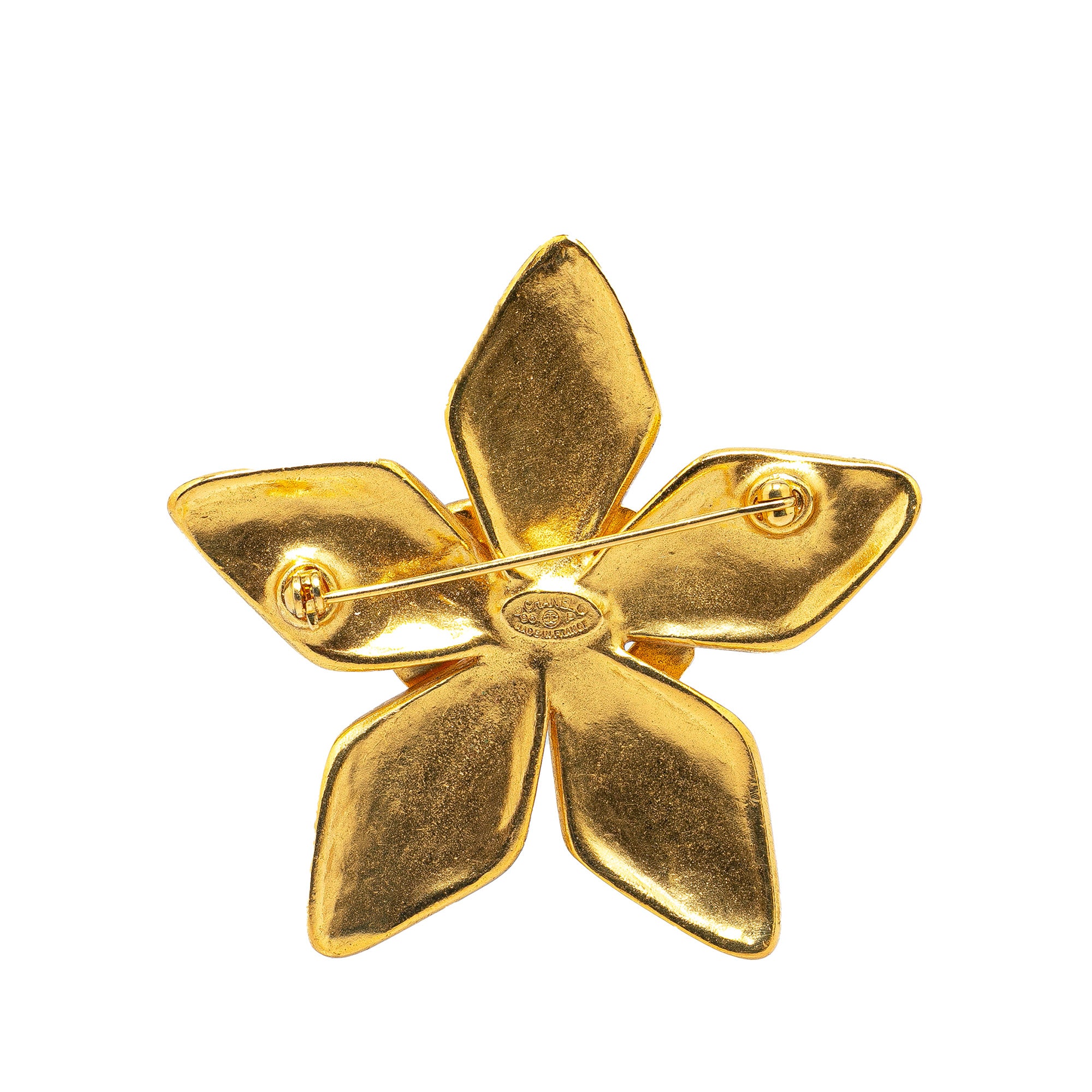 Chanel Pre-Owned CC Star Brooch | Women | Gold