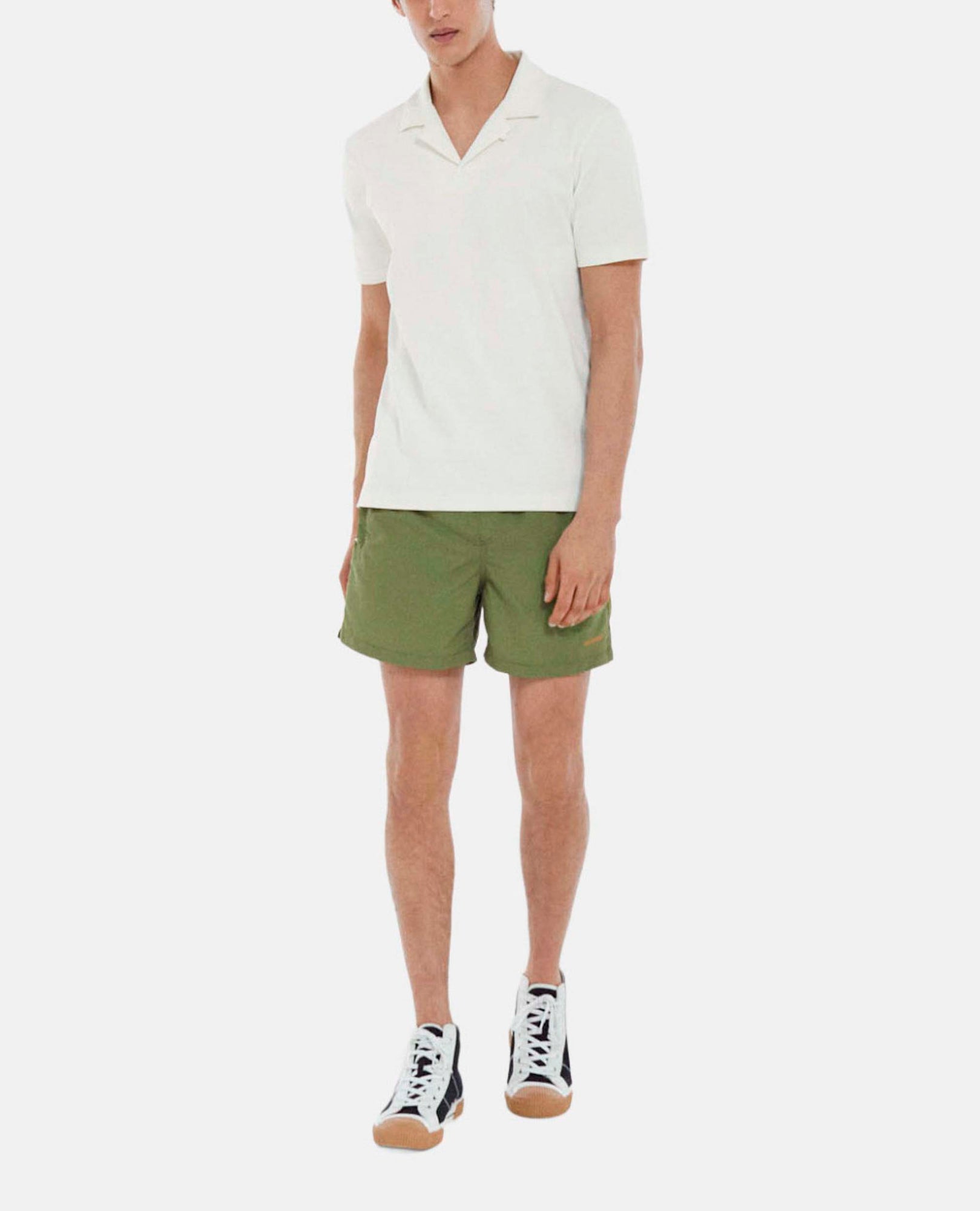 Swim Shorts With Small The Kooples Logo | Women | Khaki