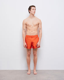 Orange Swim Shorts With Logo | Women | Pumpkin