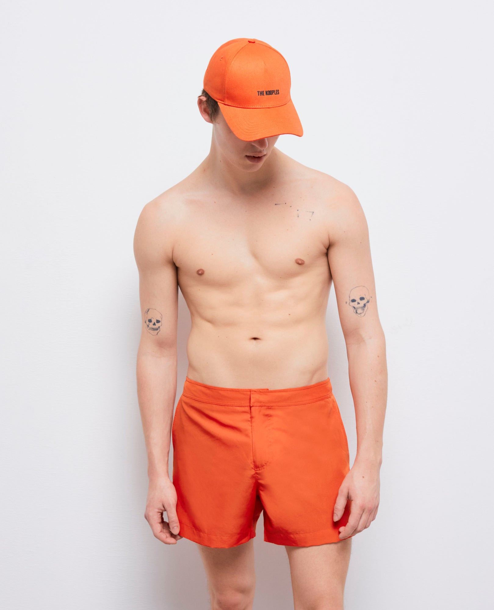 Orange Swim Shorts With Logo | Women | Pumpkin