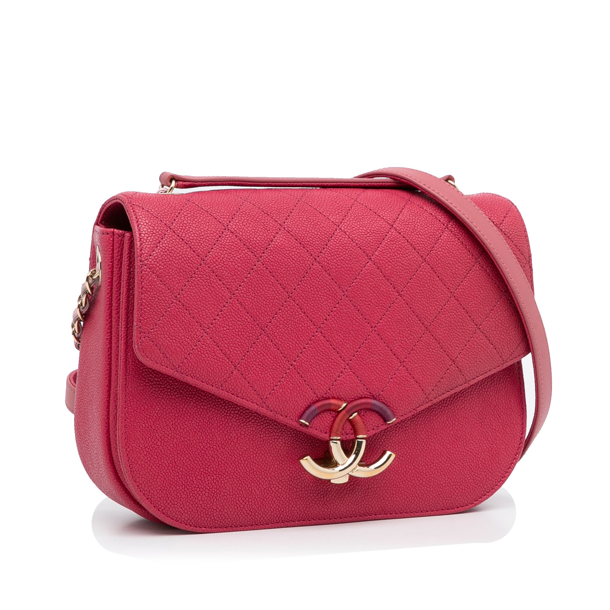 Chanel Pre-Owned Medium Calfskin Cuba Flap | Women | Pink