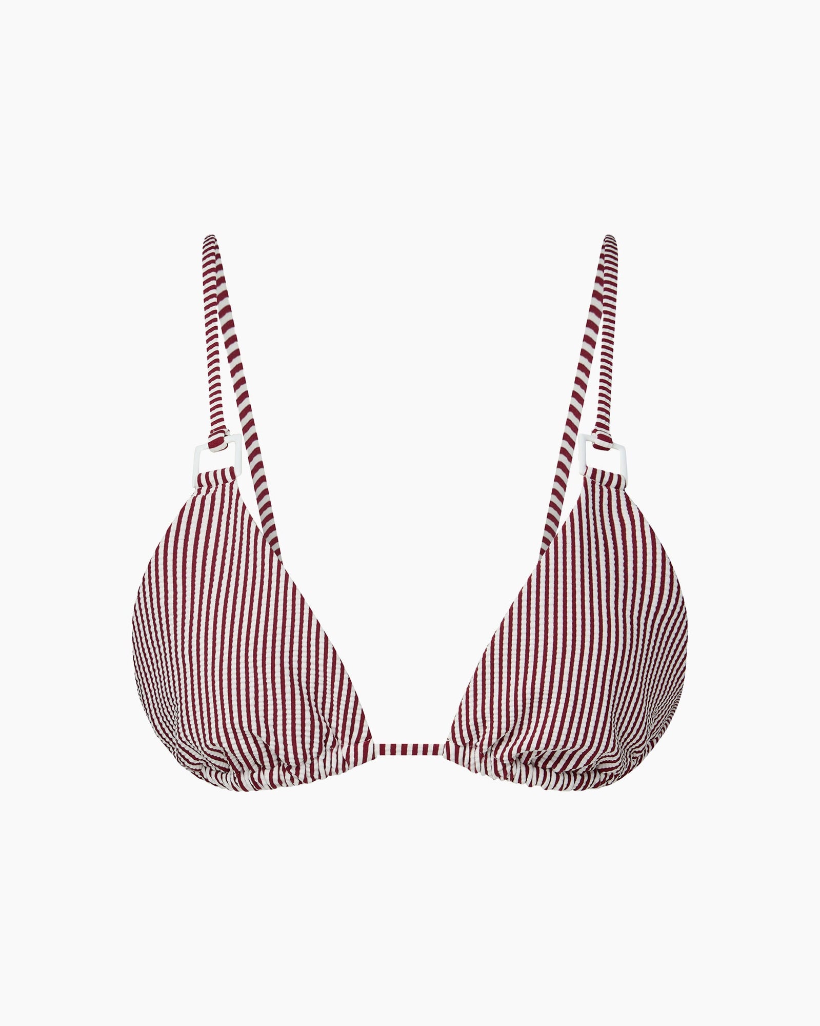 Womens | Alexa Bikini Top | Pomegranate/White