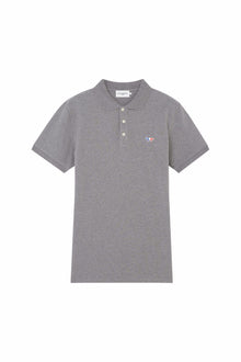Mens | Tricolor Fox Patch Classic Polo | Grey Melange