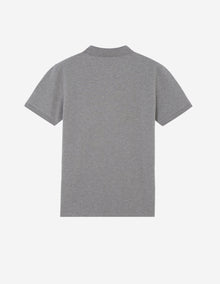 Mens | Tricolor Fox Patch Classic Polo | Grey Melange