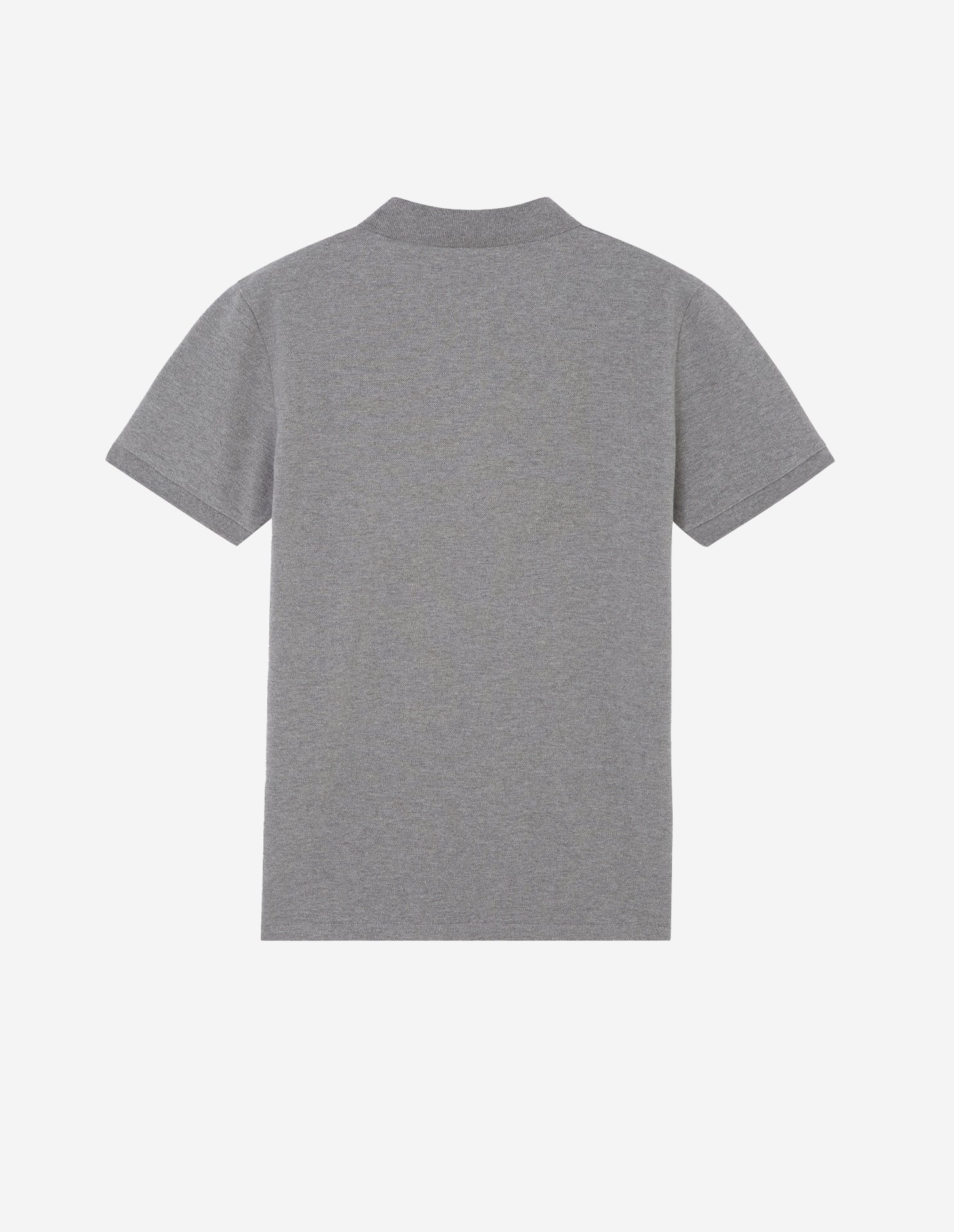 Mens | Tricolor Fox Patch Classic Polo | Grey Melange