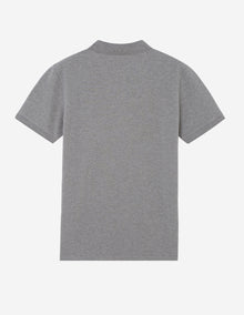 Mens | Tricolor Fox Patch Classic Polo | Grey Melange