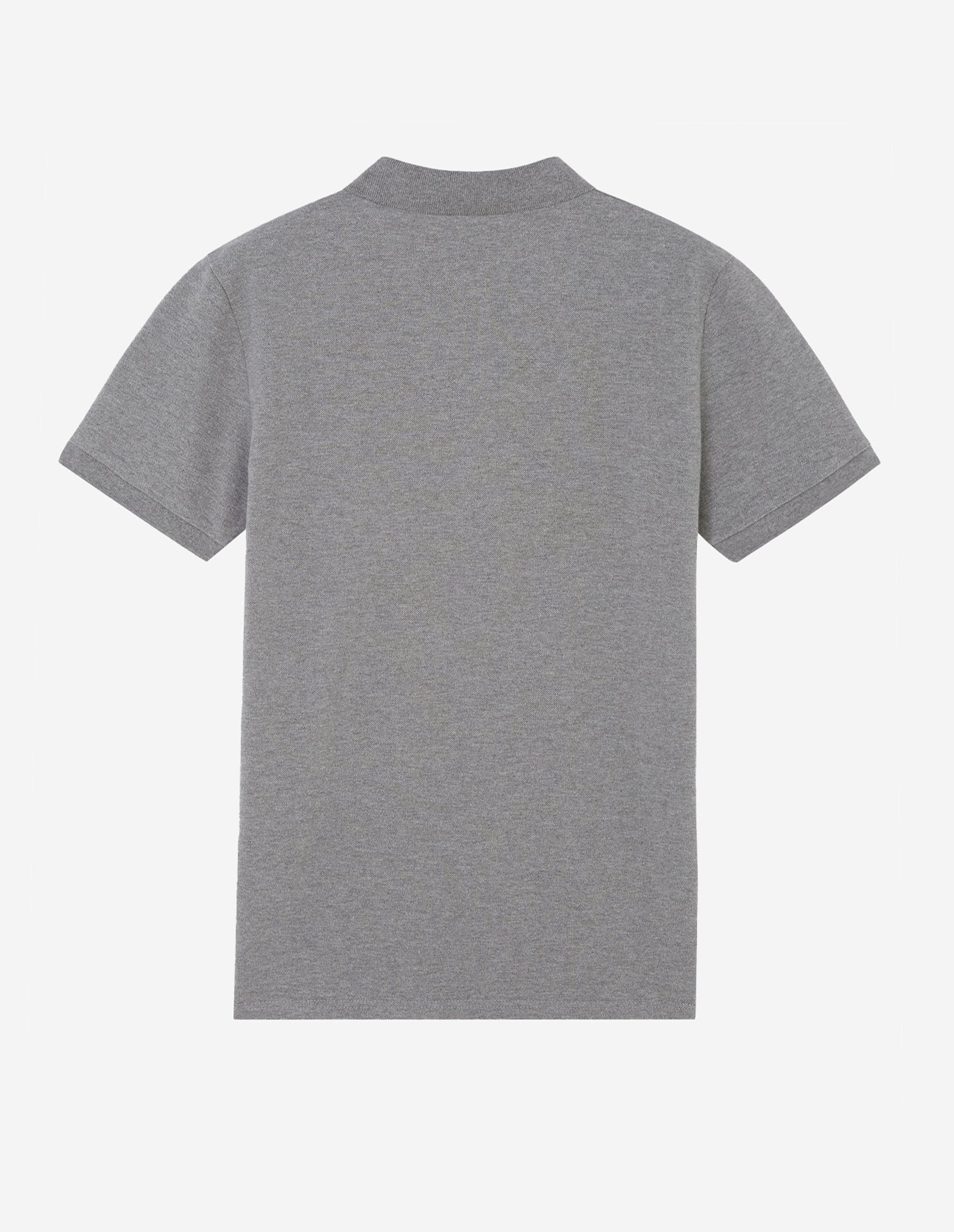 Mens | Tricolor Fox Patch Classic Polo | Grey Melange