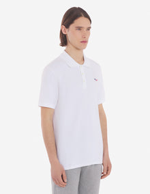Mens | Tricolor Fox Patch Classic Polo | White