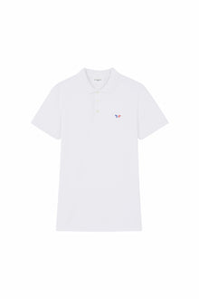 Mens | Tricolor Fox Patch Classic Polo | White