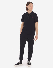 Mens | Tricolor Fox Patch Classic Polo | Black