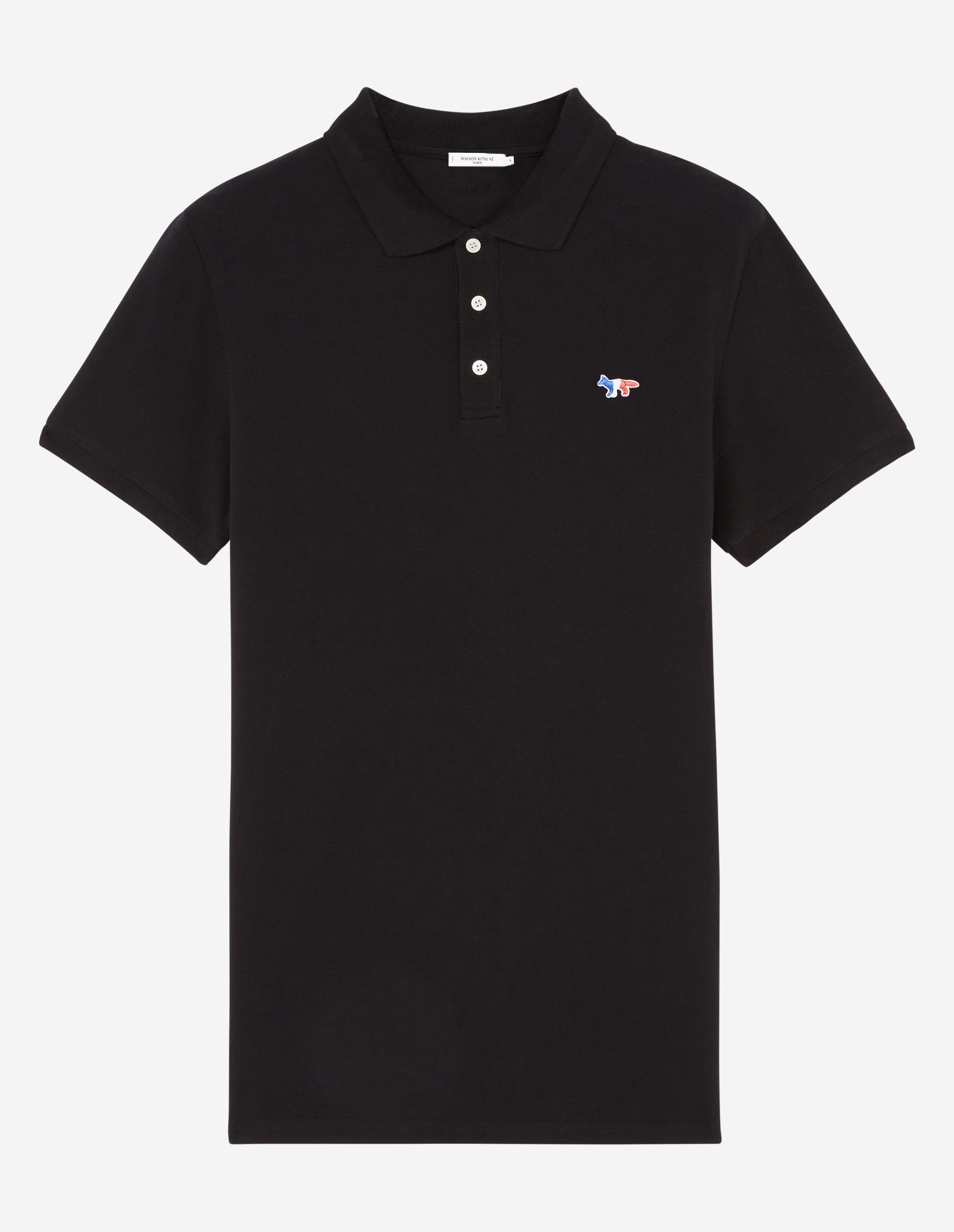 Mens | Tricolor Fox Patch Classic Polo | Black