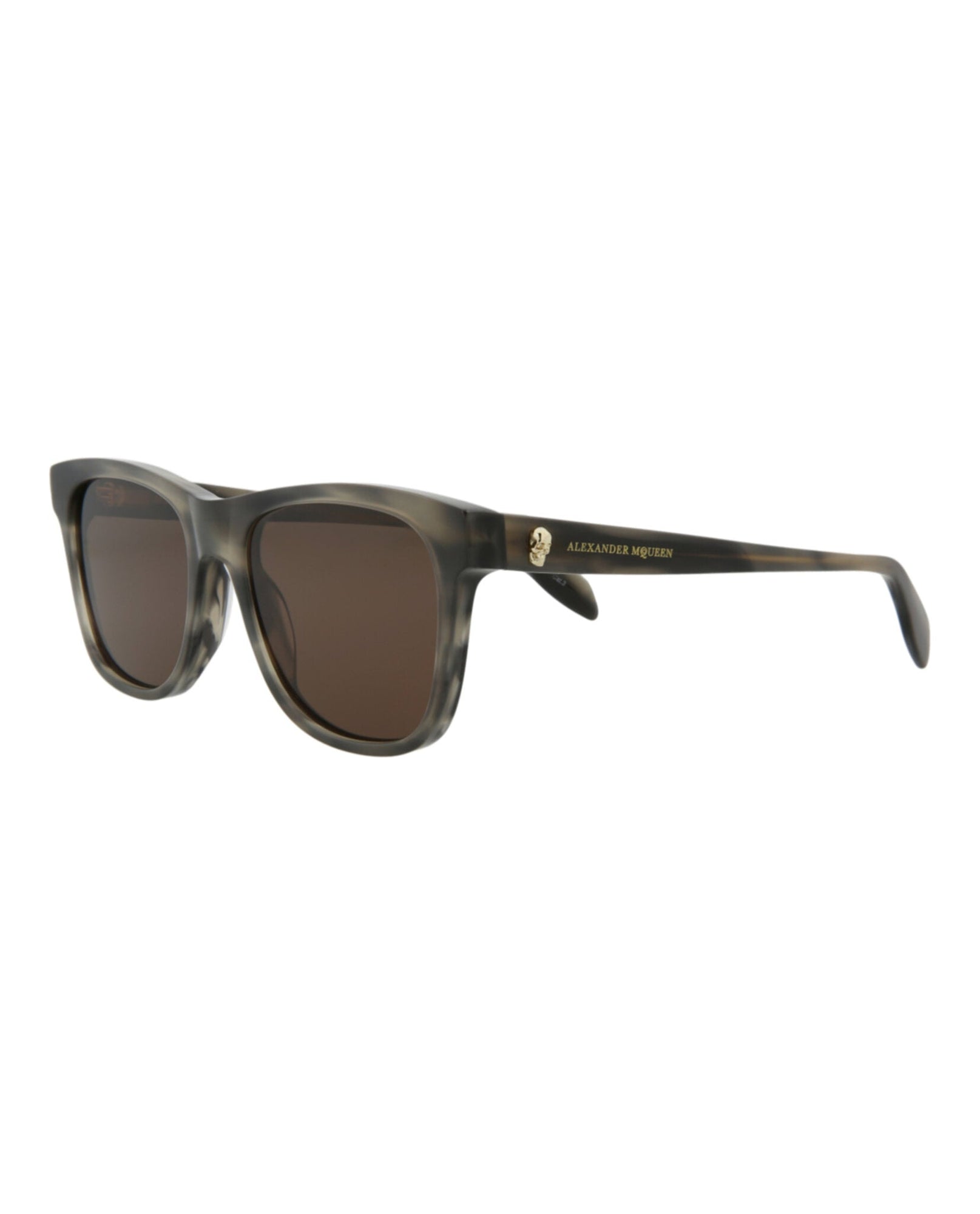Alexander McQueen | Unisex | Square Acetate Sunglasses | Grey