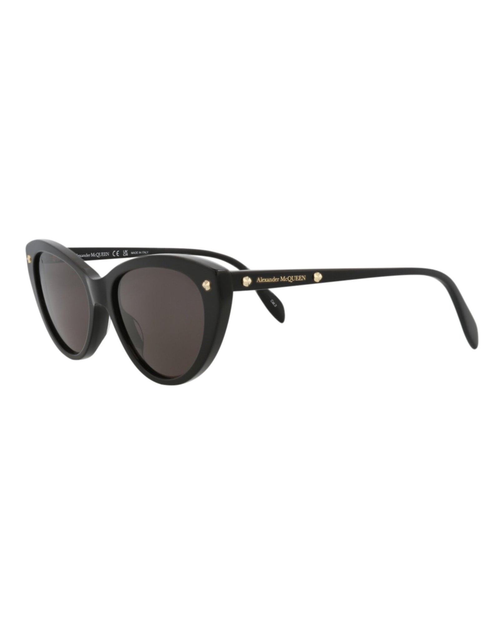 Alexander McQueen | Women | Cat Eye Acetate Sunglasses | Black
