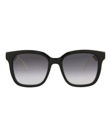 Alexander McQueen | Women | Square Injection Sunglasses | Black