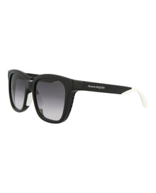 Alexander McQueen | Women | Square Injection Sunglasses | Black