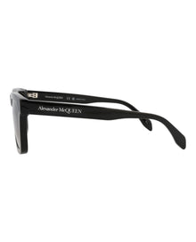 Alexander McQueen | Men | Square Acetate Sunglasses | Black