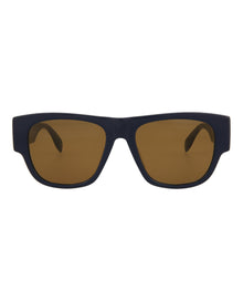 Alexander McQueen | Men | Square Acetate Sunglasses | Blue