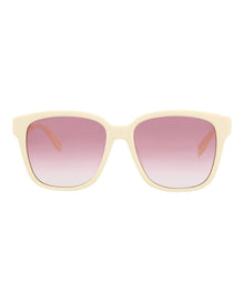 Alexander McQueen | Women | Square Acetate Sunglasses | White