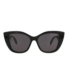 Alexander McQueen | Women | Cat Eye Recycled Acetate Sunglasses | Black