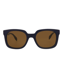 Alexander McQueen | Men | Square Acetate Sunglasses | Blue