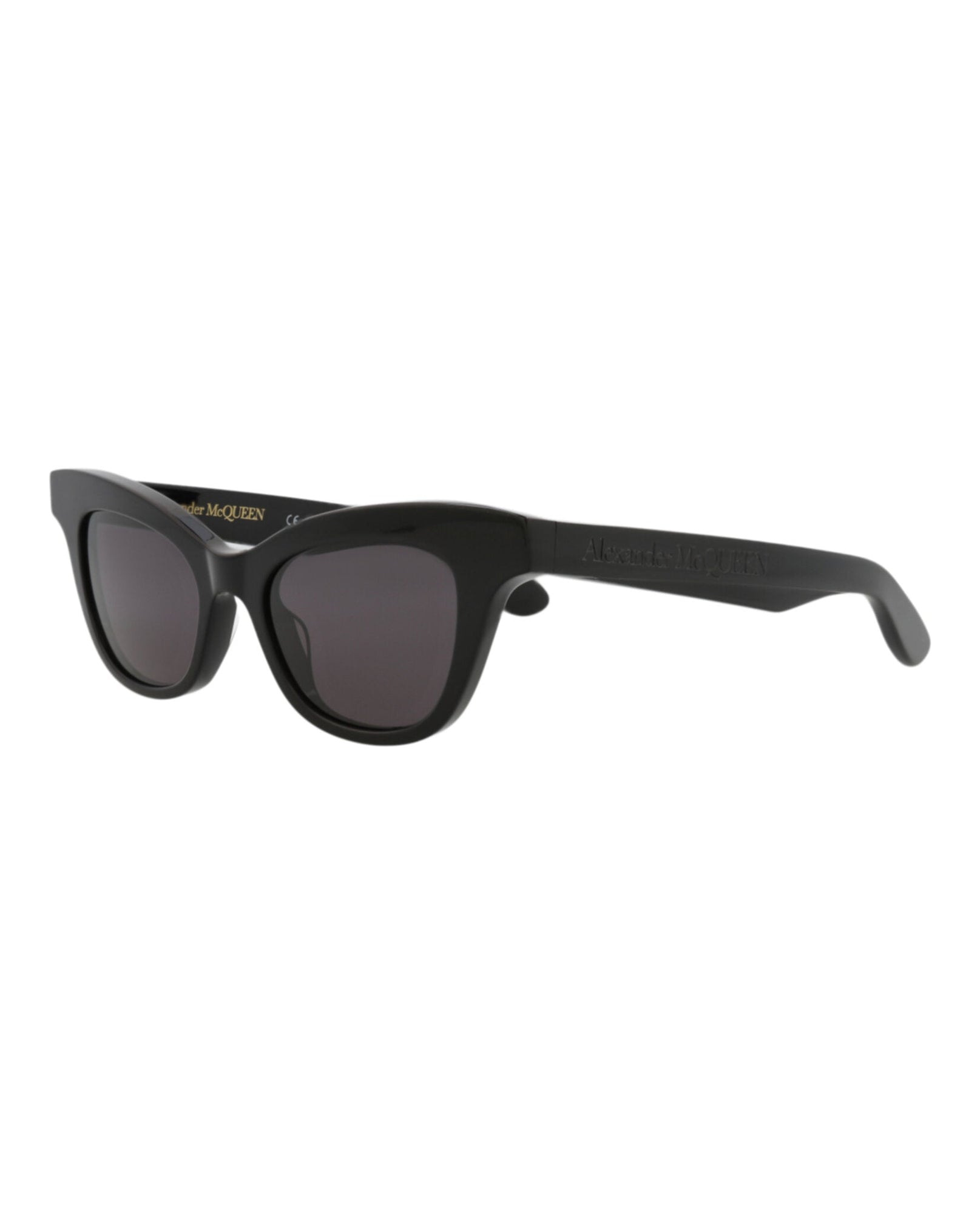 Alexander McQueen | Women | Cat Eye Acetate Sunglasses | Black