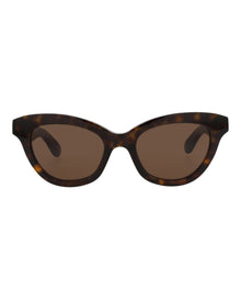 Alexander McQueen | Women | Cat Eye Recycled Acetate Sunglasses | Havana