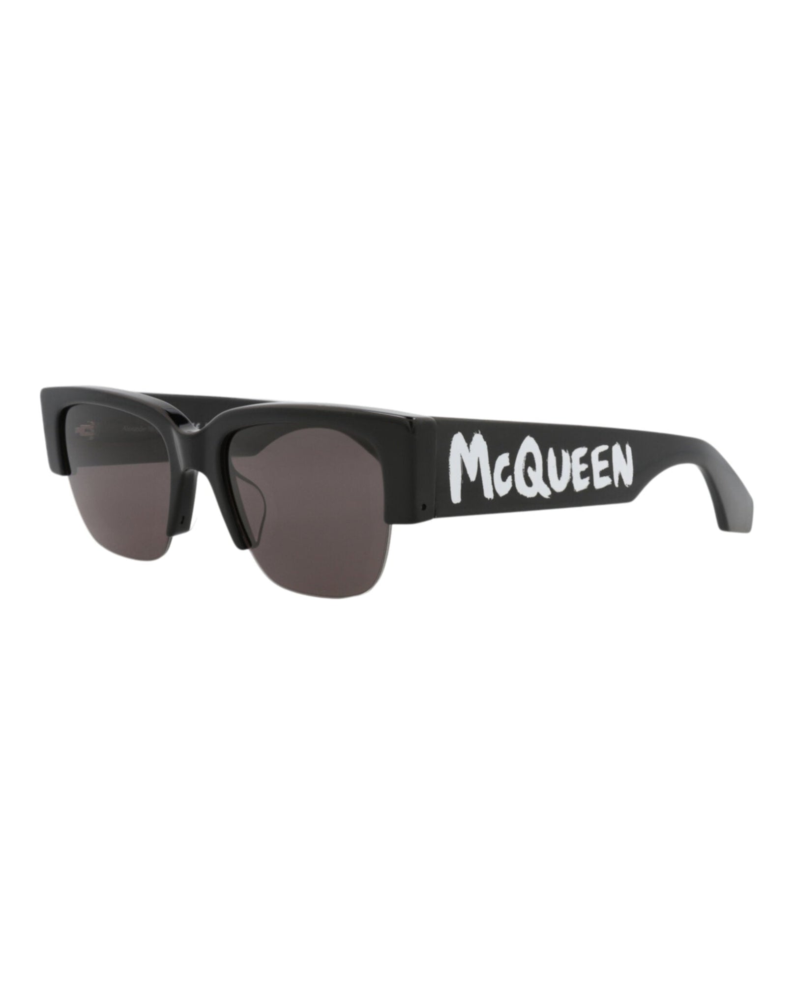 Alexander McQueen | Unisex | Square Recycled Acetate Sunglasses | Black