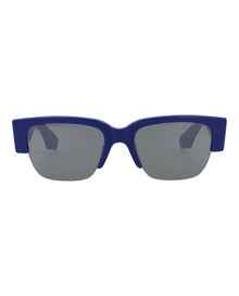 Alexander McQueen | Unisex | Square Recycled Acetate Sunglasses | Blue