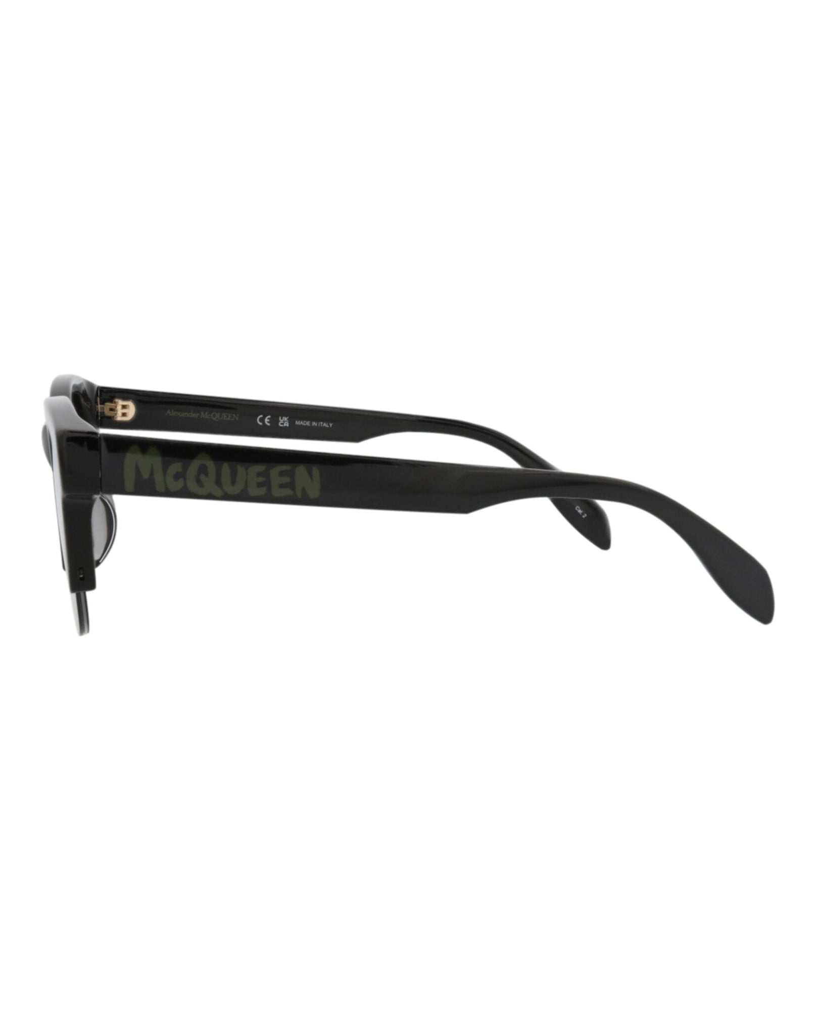 Alexander McQueen | Women | Square Recycled Acetate Sunglasses | Black