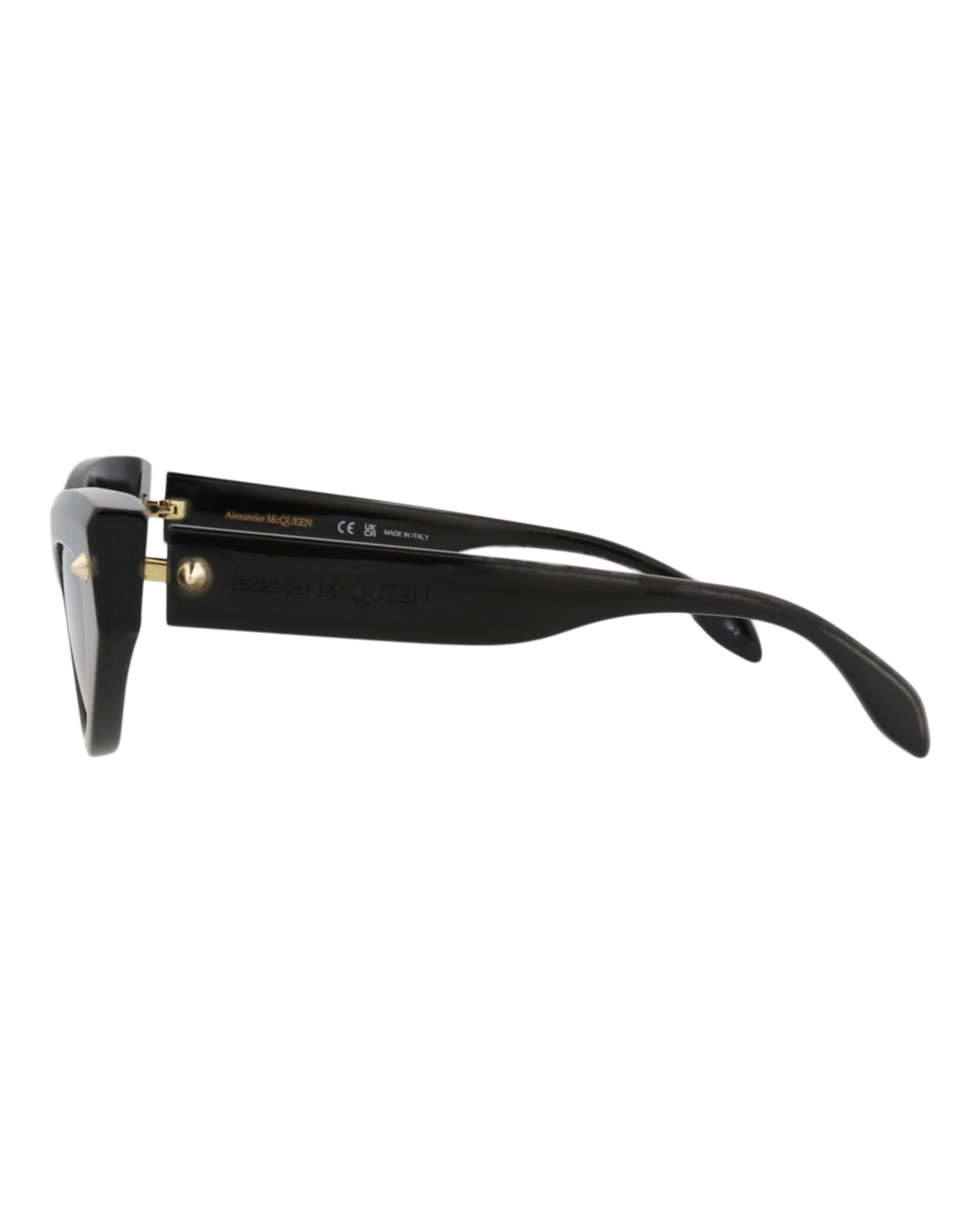 Alexander McQueen | Women | Cat Eye Recycled Acetate Sunglasses | Black