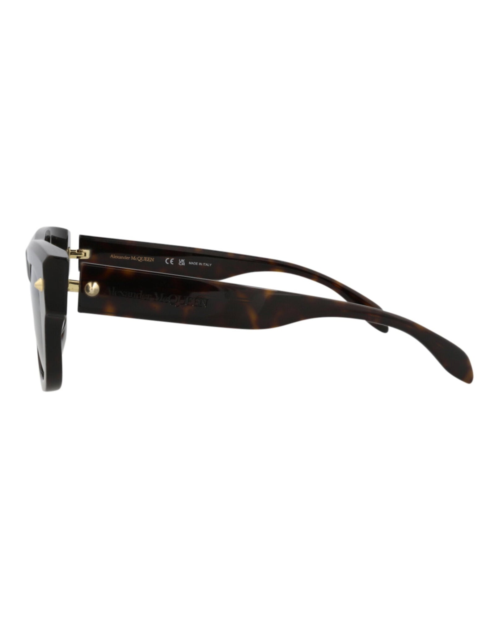 Alexander McQueen | Men | Square Recycled Acetate Sunglasses | Havana