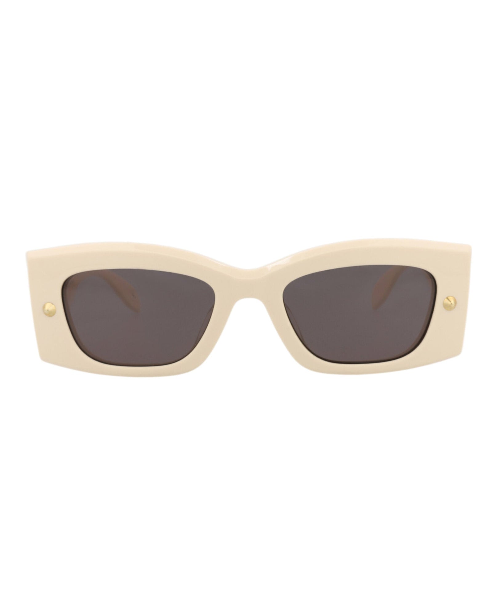 Alexander McQueen | Unisex | Square Recycled Acetate Sunglasses | Ivory
