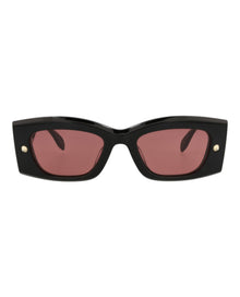 Alexander McQueen | Unisex | Square Recycled Acetate Sunglasses | Black