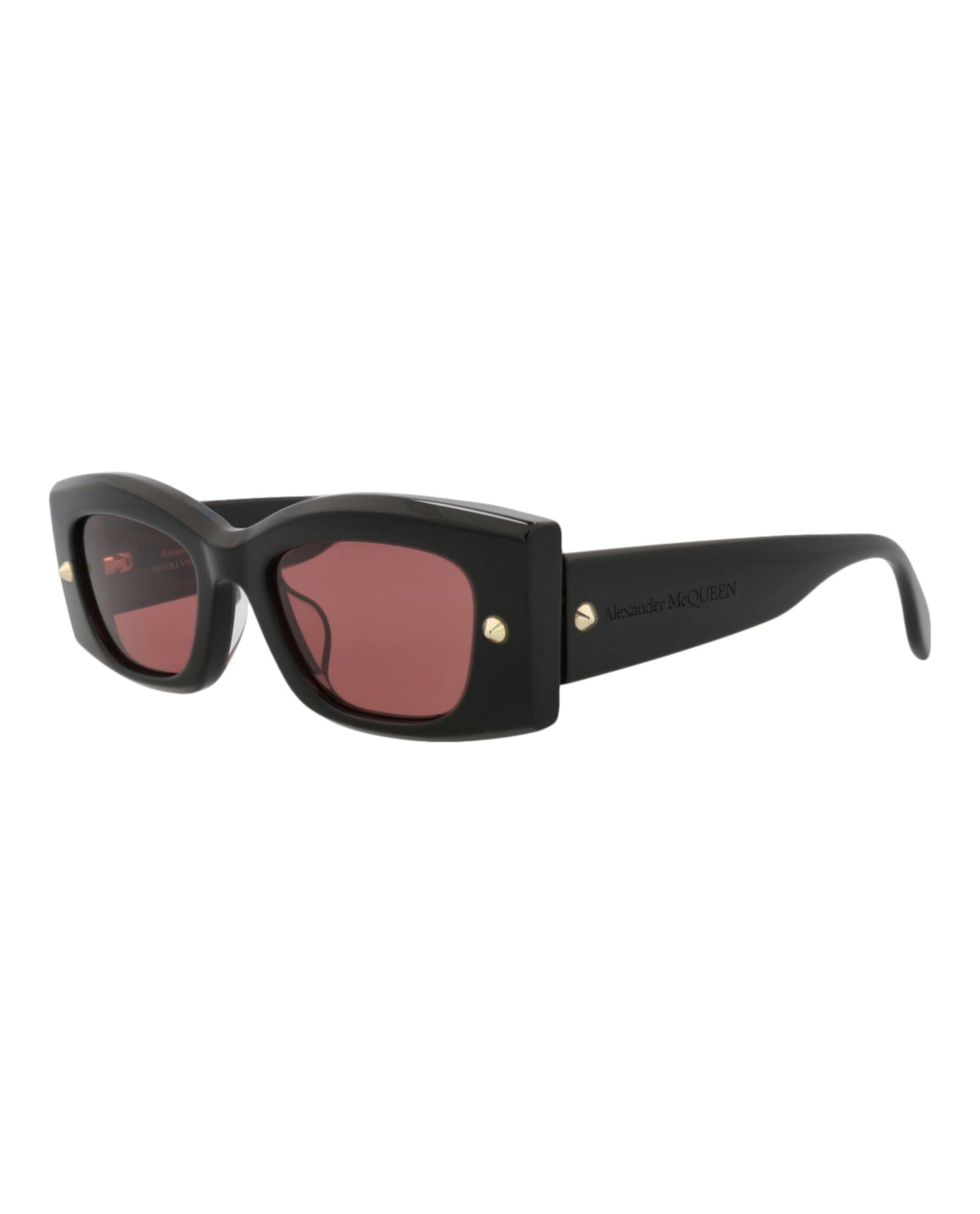 Alexander McQueen | Unisex | Square Recycled Acetate Sunglasses | Black