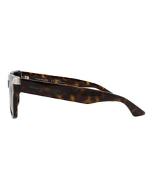 Alexander McQueen | Men | Square Recycled Acetate Sunglasses | Havana