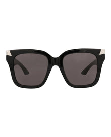 Alexander McQueen | Women | Square Recycled Acetate Sunglasses | Black