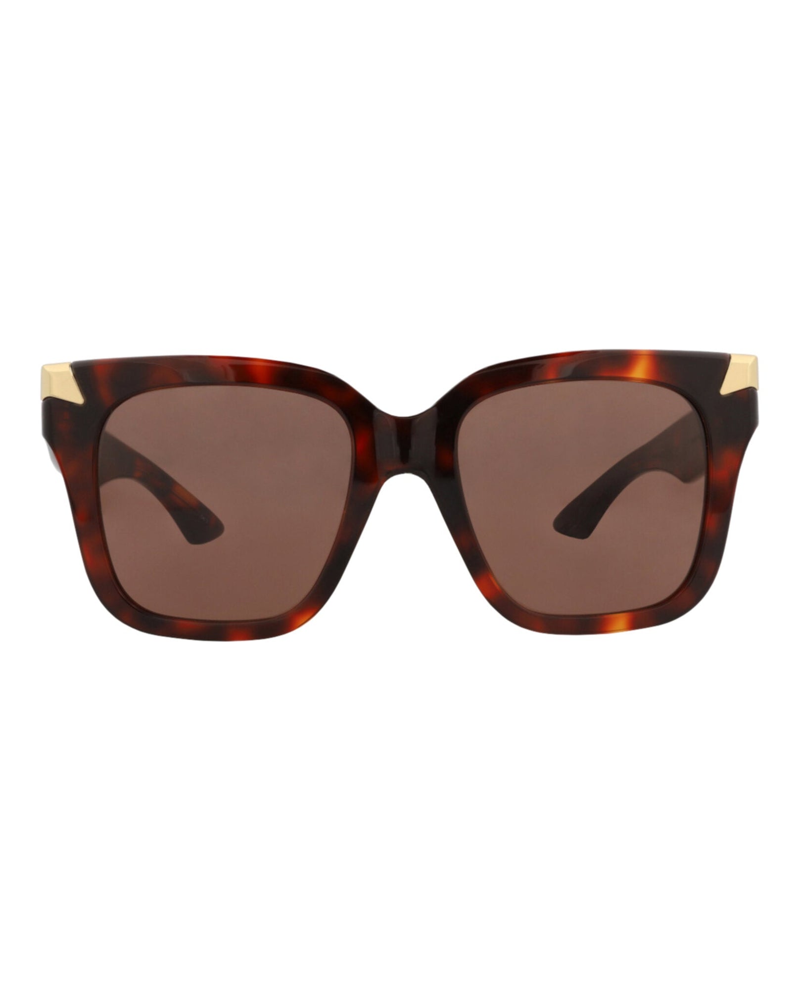 Alexander McQueen | Women | Square Recycled Acetate Sunglasses | Havana
