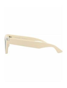 Alexander McQueen | Women | Cat Eye Recycled Acetate Sunglasses | Ivory