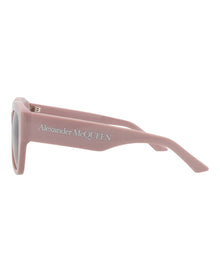 Alexander McQueen | Women | Square Recycled Acetate Sunglasses | Pink