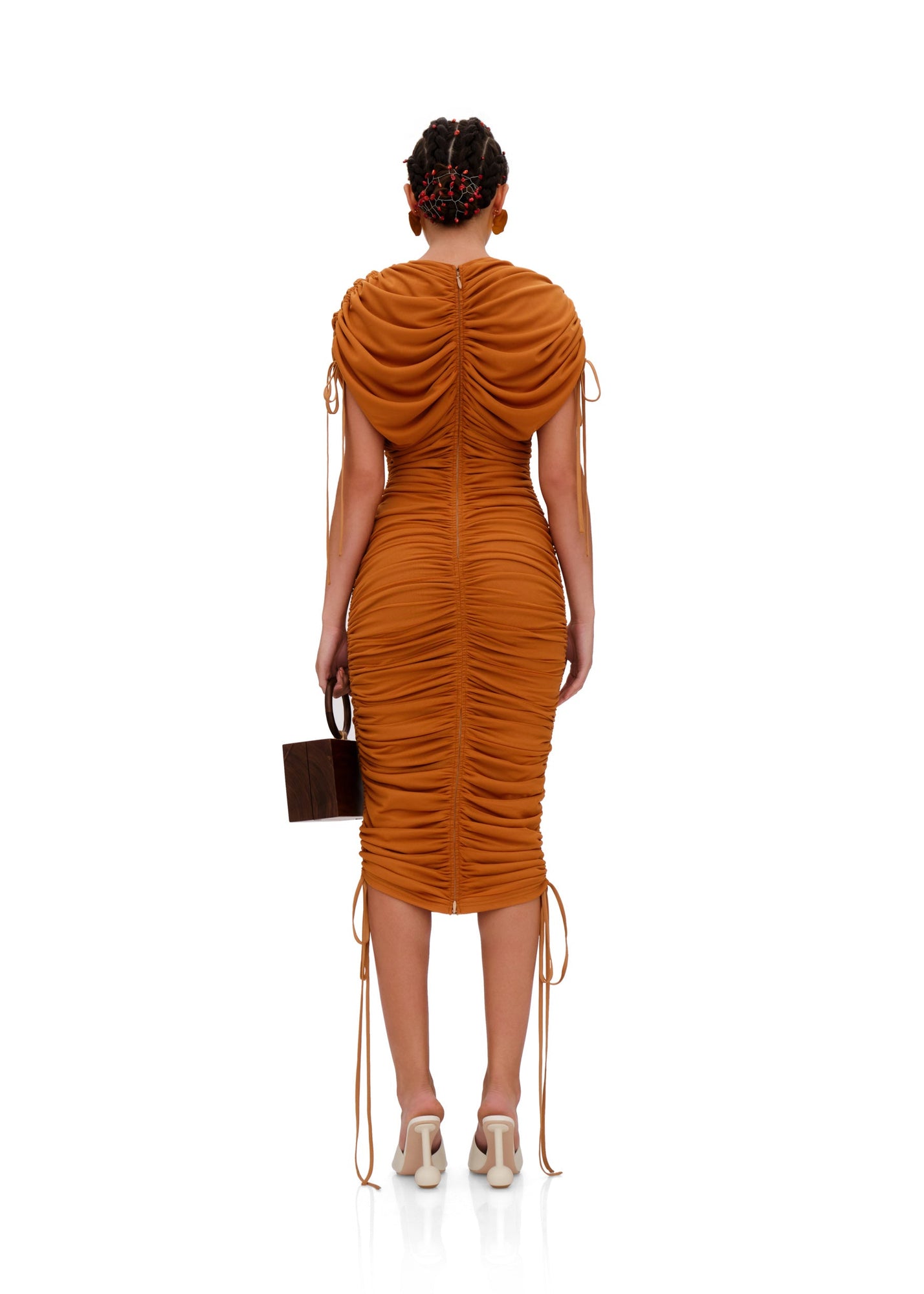 Ratu Mesh Dress | Caramel