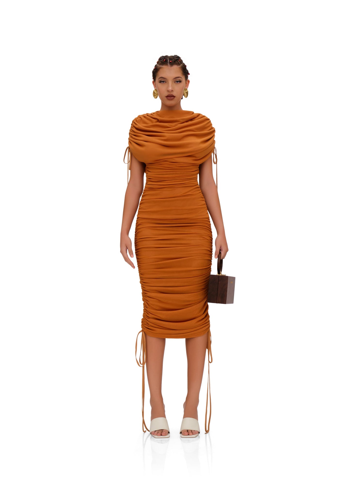 Ratu Mesh Dress | Caramel