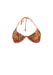 Uwa Reversible Bikini Top | Kola Print