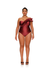 Nisi One Piece Swimsuit | Wine