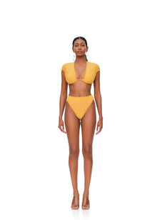 Pura High Rise Bikini Bottom | Mustard