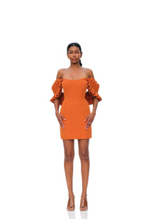 Azo Dress | Tangerine