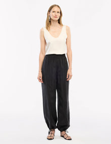 Women | Drawstring Track Pant | Black