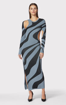 Abstract Jacquard Gown | Cinder & Black