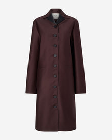 Womens | The Theatre Jacket in Cotton Sateen | Espresso