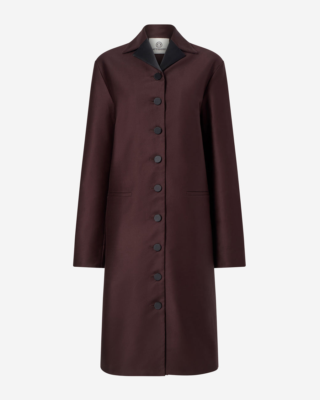 Womens | The Theatre Jacket in Cotton Sateen | Espresso